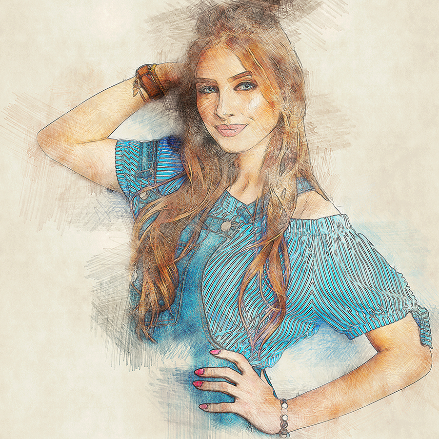 color pencil sketch photoshop action free download